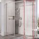 Душевая перегородка Ravak Blix Slim BLSPS-90 X9BM70C00Z1 профиль Хром стекло Transparent