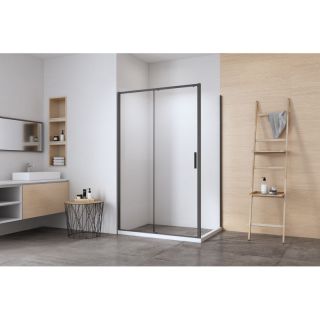 Душевой уголок Aquanet Pleasure Evo AE65-140x100-BT 346127 140x100 см профиль чёрный матовый стекло прозрачное