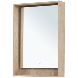 Зеркало с подсветкой Aquanet Милан 336403 60 см дуб светлый