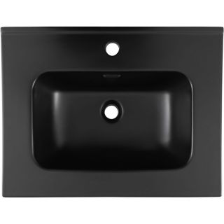 Раковина Aquanet Flat 329253 60 см чёрный матовый