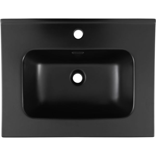 Раковина Aquanet Flat 329253 60 см чёрный матовый