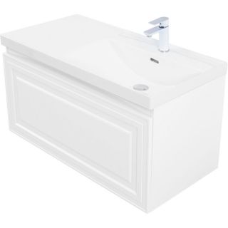 Тумба под раковину Aquanet Агата 345483 100 см белый сатин
