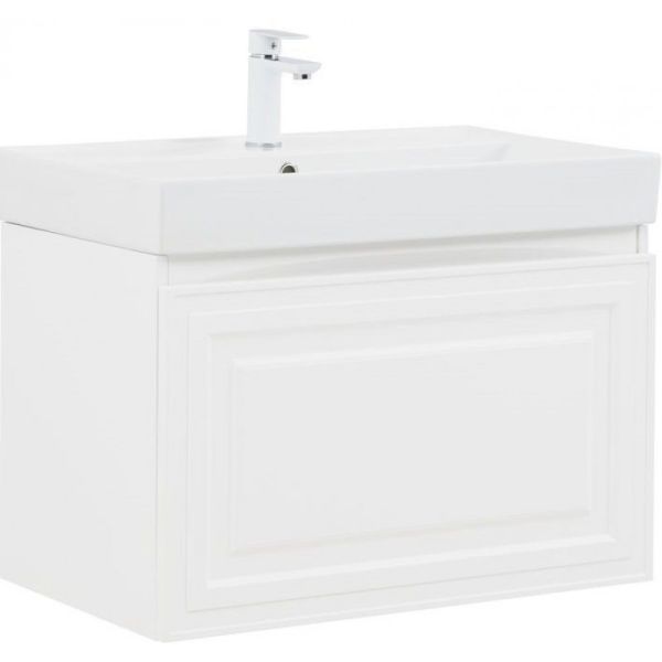 Тумба под раковину Aquanet Агата 345481 75 см белый сатин