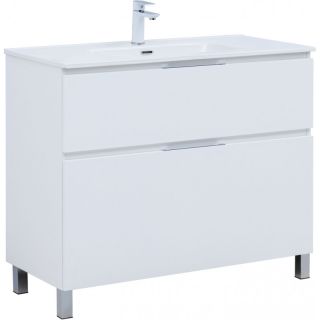 Тумба под раковину Aquanet Алвита New 344135 100 см белый матовый