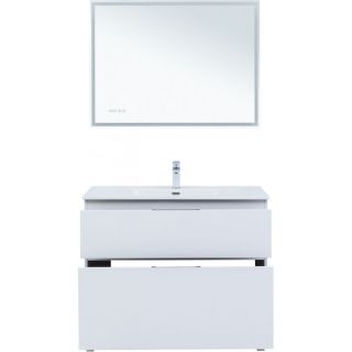 Тумба под раковину Aquanet Алвита New 344135 100 см белый матовый