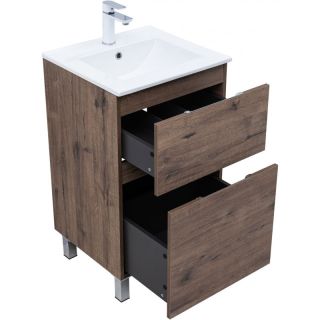 Тумба под раковину Aquanet Алвита New 344126 50 см дуб веллингтон табак