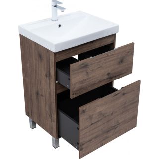 Тумба под раковину Aquanet Алвита New 344127 60 см дуб веллингтон табак