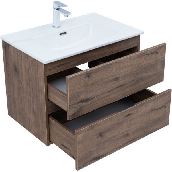 Тумба под раковину Aquanet Алвита New 334185 70 см дуб веллингтон табак