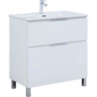 Тумба под раковину Aquanet Алвита New 344134 80 см белый матовый