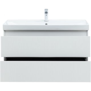 Тумба под раковину Aquanet Альтера 337157 100 см белый матовый