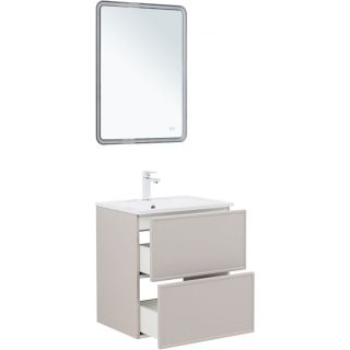 Тумба под раковину Aquanet Арт 343966 60 см бежевый