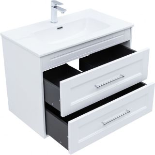 Тумба под раковину Aquanet Бостон New 306368 80 см белый сатин