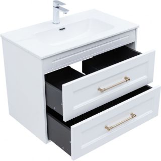 Тумба под раковину Aquanet Бостон New 347182 80 см белый сатин