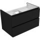 Тумба под раковину Aquanet Вега 2.0 337955 80 см чёрный