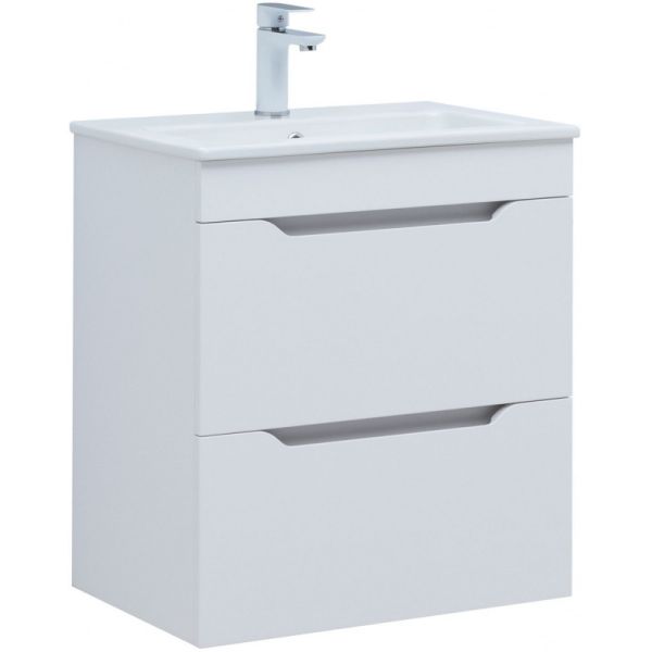 Тумба под раковину Aquanet Практика 330457 60 см белый матовый