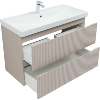 Тумба под раковину Aquanet Джейн 343979 100 см бежевый