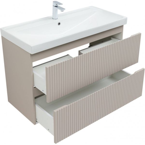 Тумба под раковину Aquanet Джейн 343979 100 см бежевый