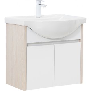 Тумба под раковину Aquanet Сидней 345123 65 см дуб атланта/белый