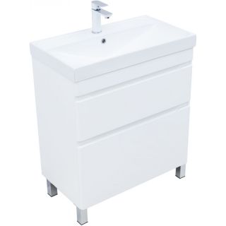 Тумба под раковину Aquanet Слим 346043 70 см белый сатин