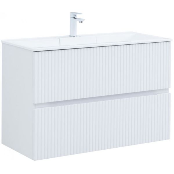 Тумба под раковину Aquanet Джейн 313288 100 см белый матовый