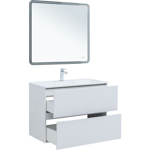Тумба под раковину Aquanet Джейн 313287 90 см белый матовый