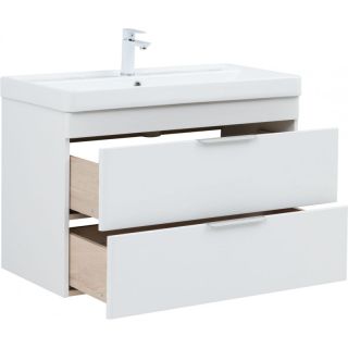 Тумба под раковину Aquanet Ирис New 336311 90 см белый глянец