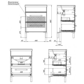 Тумба под раковину Aquanet Лукка 302396 60 см белый