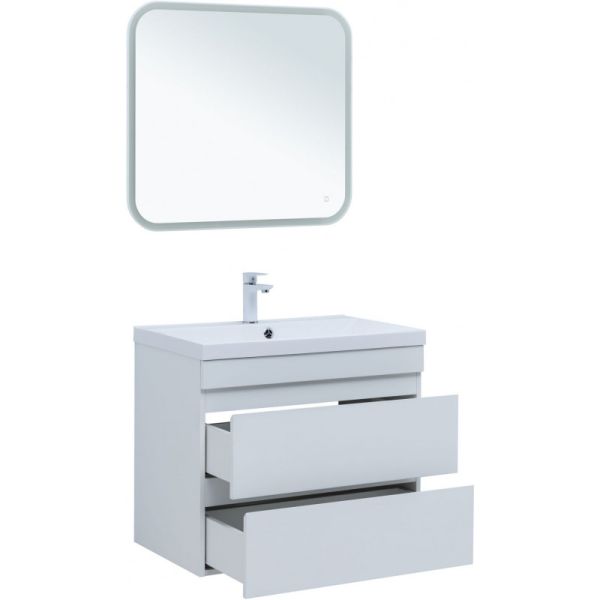 Тумба под раковину Aquanet Нота New 335418 75 см белый глянец