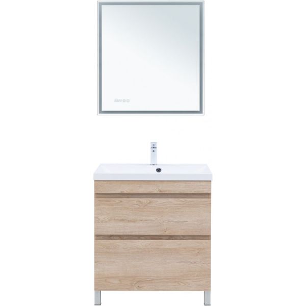 Тумба под раковину Aquanet Нота New 344143 75 см дуб светлый