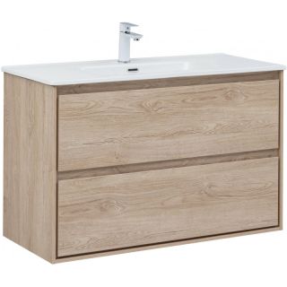 Тумба под раковину Aquanet Милан 336385 100 см дуб светлый