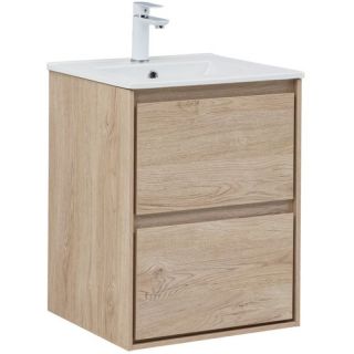 Тумба под раковину Aquanet Милан 336381 50 см дуб светлый