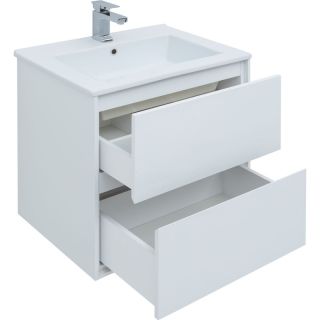 Тумба под раковину Aquanet Милан 339965 65 см белый глянец