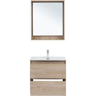 Тумба под раковину Aquanet Милан 336383 70 см дуб светлый