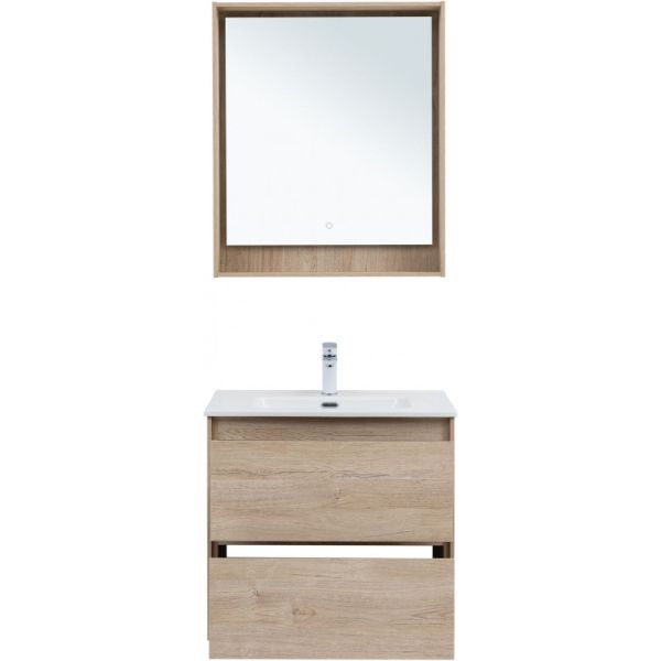 Тумба под раковину Aquanet Милан 336383 70 см дуб светлый