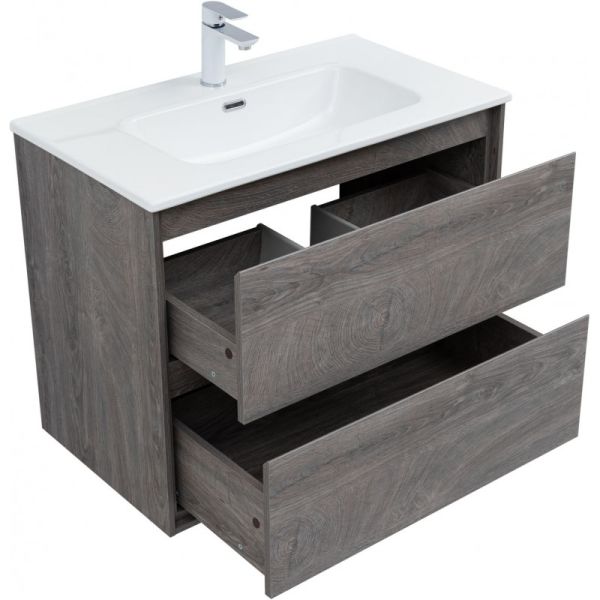 Тумба под раковину Aquanet Милан 336374 80 см дуб рошелье