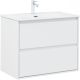 Тумба под раковину Aquanet Милан 336369 80 см белый глянец
