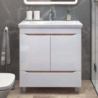 Тумба под раковину напольная Vigo Grani 286 80 см дуб золотой