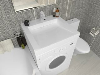 Раковина над стиральной машиной Stella Polar Берта SP-00001674 60см белый матовый