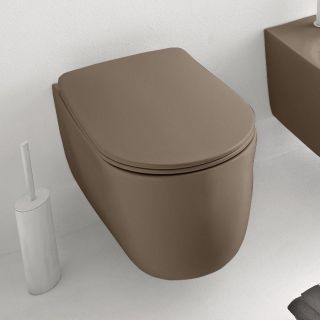 Сиденье для унитаза Kerasan Nolita 539188 с крышкой коричневое