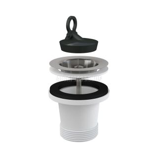 Водослив для мойки AlcaPlast удлиненный 6/4" с нержавеющей рeшeткой ?70 A34