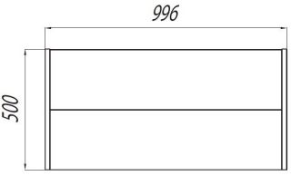 Тумба под раковину Акватон Брук 100см дуб латте 1A202101BCDL0