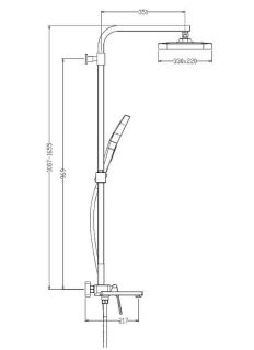 Душевая стойка Raglo R51.24 хром