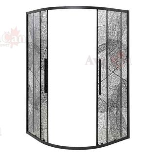 Душевой уголок AvaCan HB 100x100 см чёрный