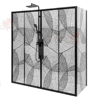 Душевой уголок AvaCan FB2 190-210 + SB80 чёрный