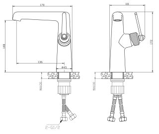Смеситель для раковины ESKO Bangkok BG26M хром