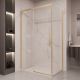 Душевой уголок Vincea Stella VSR-1ST9012CLG, 1200*900, брашированное золото, стекло прозрачное