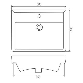 Мебельная раковина Santek Тигода 1WH302082 60см белый