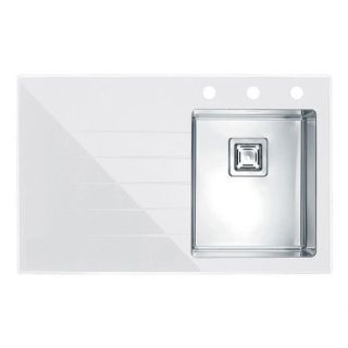 Кухонная мойка Alveus 1099632 Crystalix 10 белая 86x54 правая