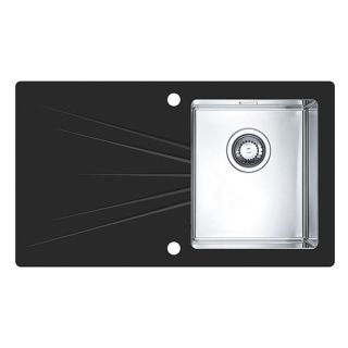 Кухонная мойка Alveus 1103657 Karat 10 черная 86x50 правая