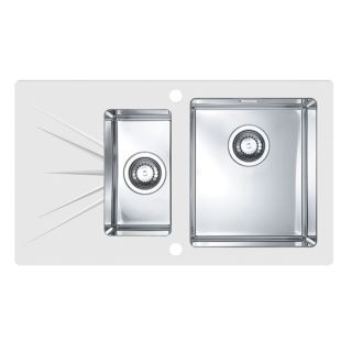 Кухонная мойка Alveus 1103660 Karat 20 белая 86x50 правая